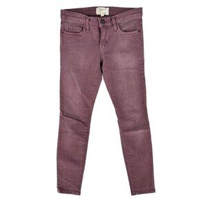 Current Elliott Stiletto Grapevine Womens Jeans Size 26 Purple Denim Crop Skinny